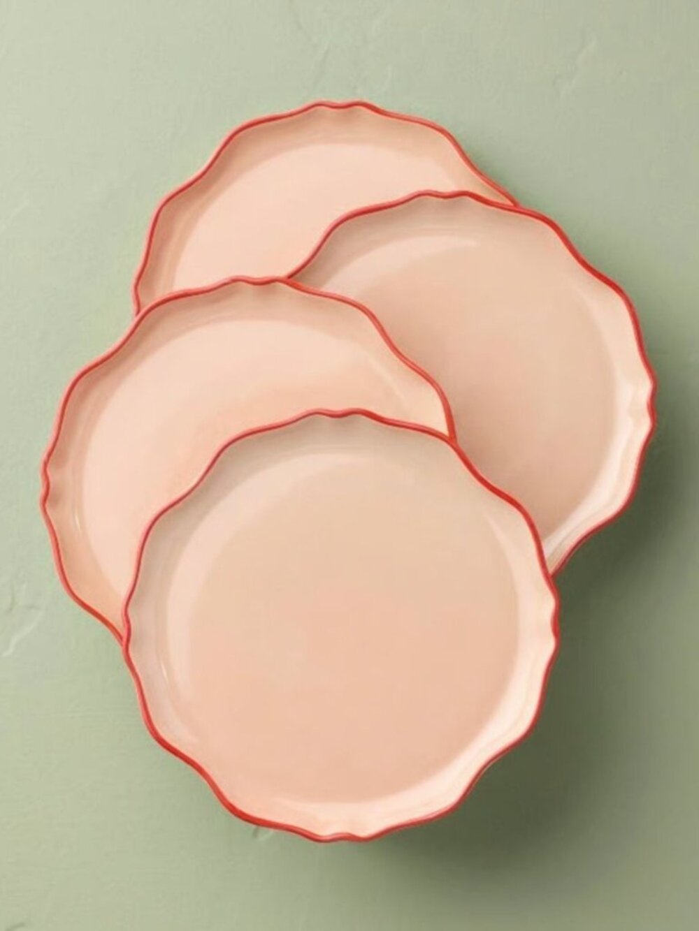 4pk 8.6" Irregular Edge Recycled Ceramic Salad Plate - Hearth & Hand Magnolia